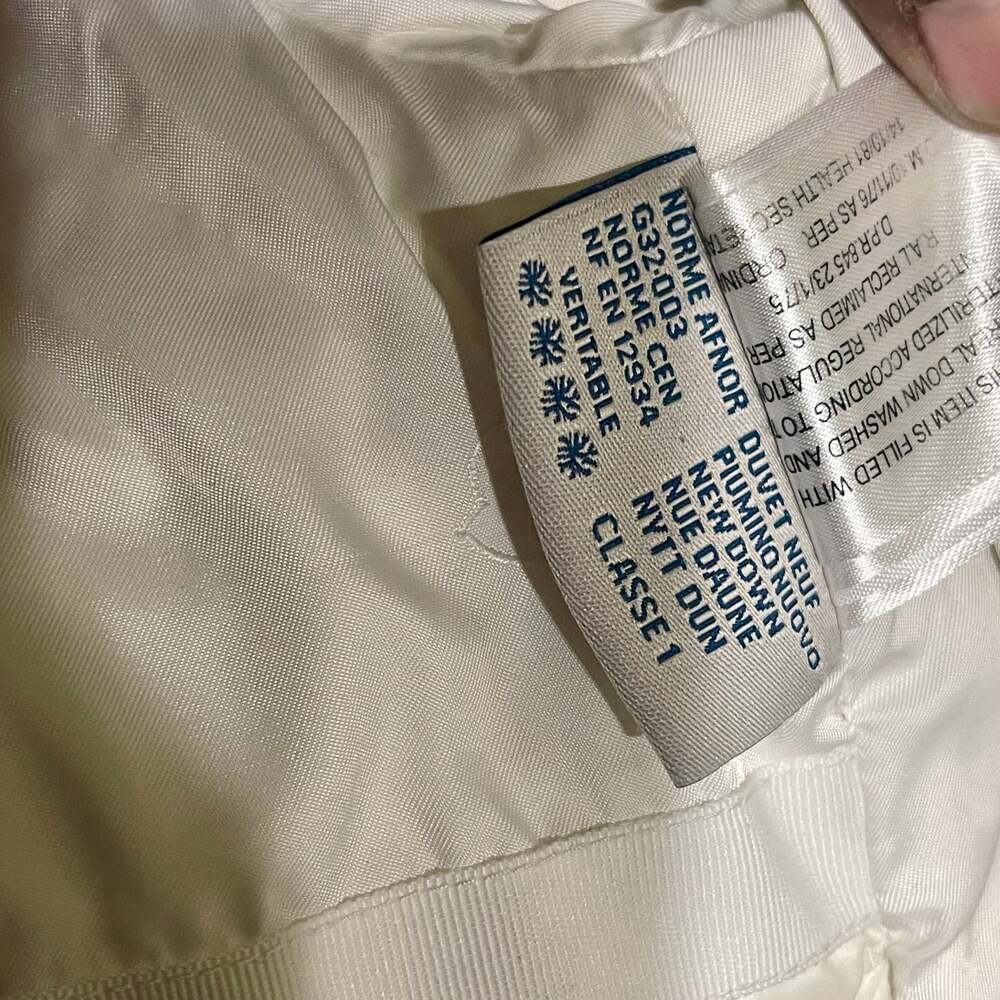 MONCLER VTG Women White Light Quilted Short Down Jacket Size 1 XS-S - Picture 4 of 5